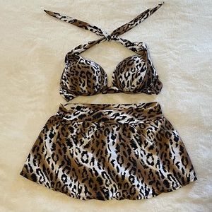 Venus Push Up Bikini Top and Skirted Bikini Bottom